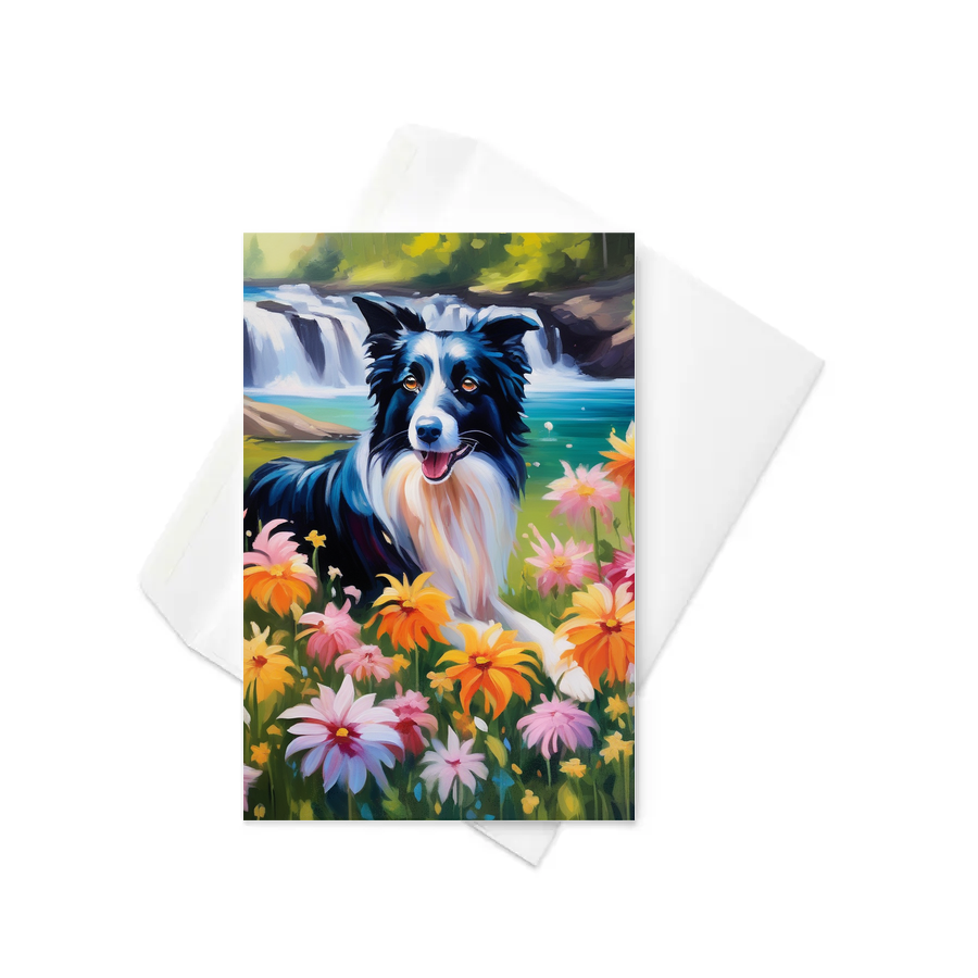 PugMug Custom Border Collie Greeting Card