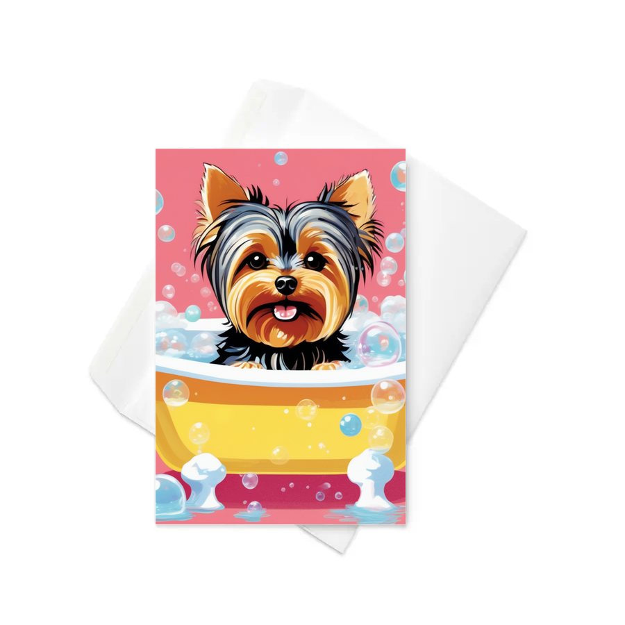 PugMug Custom Yorkshire Terrier Greeting Card