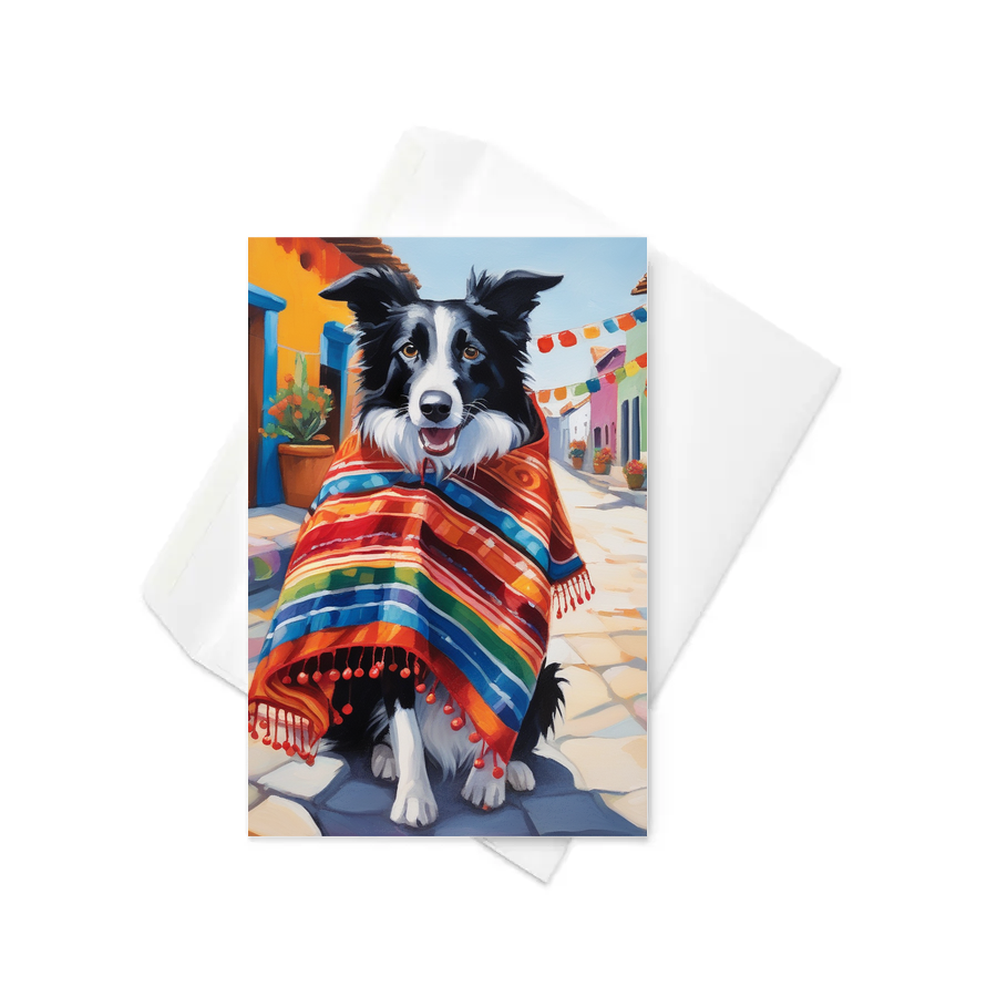 PugMug Custom Border Collie Greeting Card