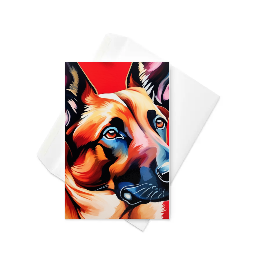PugMug Custom Belgian Malinois Greeting Card