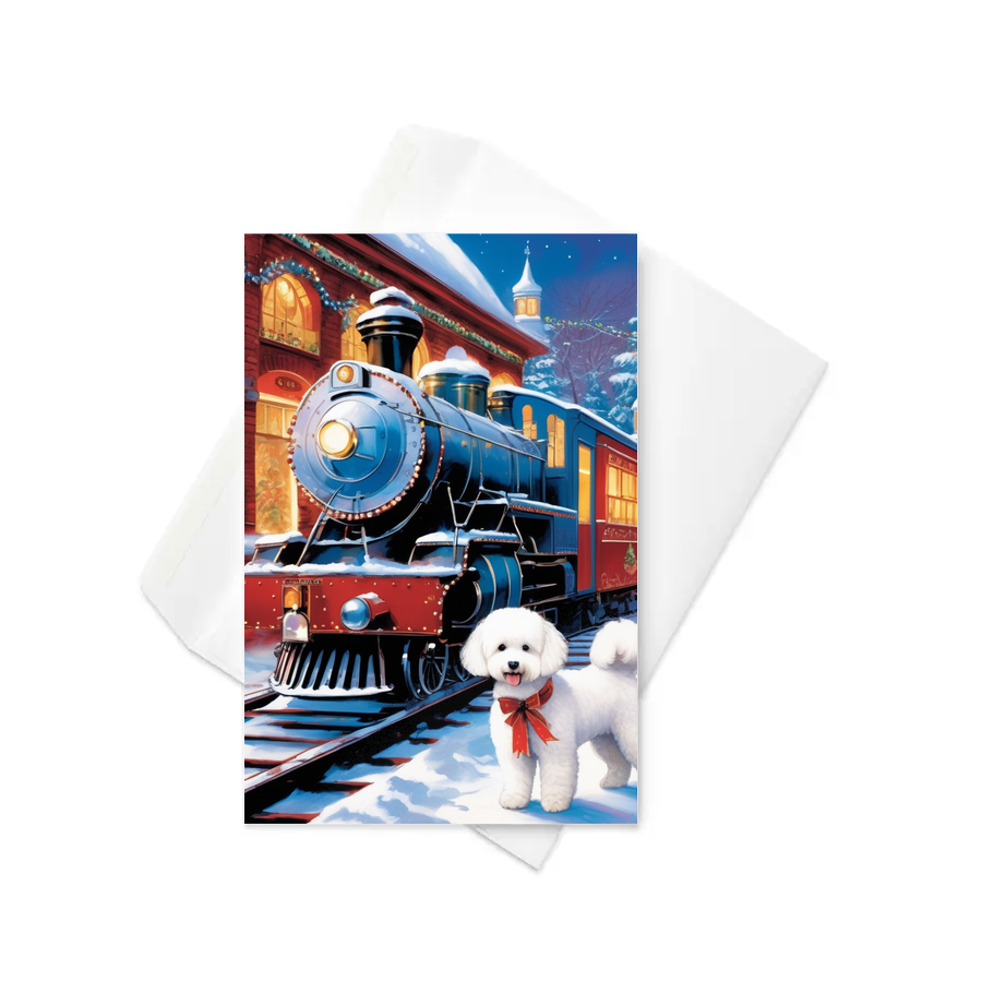 PugMug Custom Bichons Frise Greeting Card
