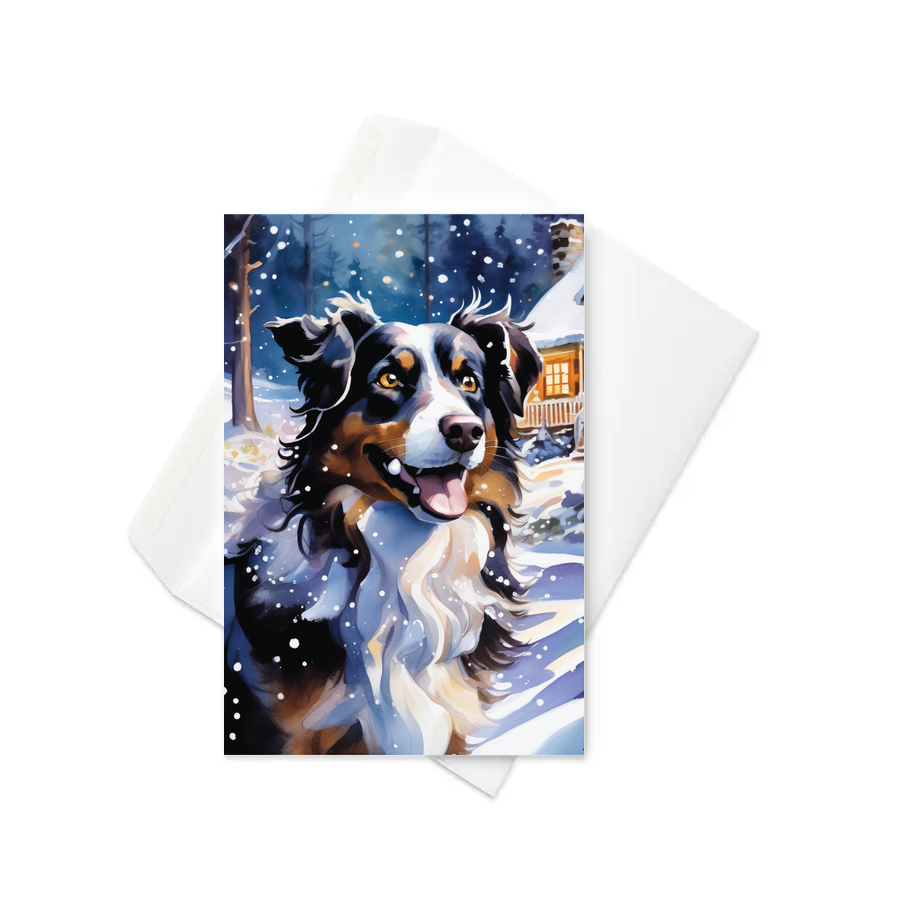 PugMug Custom Miniature American Shepherd Greeting Card