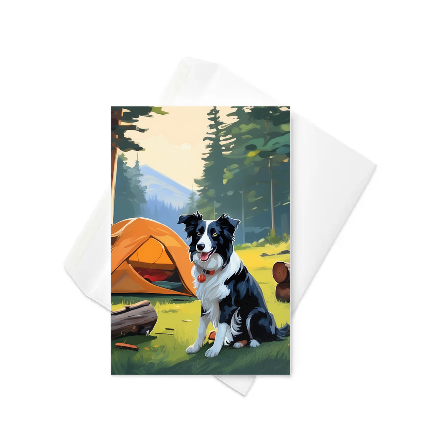 PugMug Custom Border Collie Greeting Card