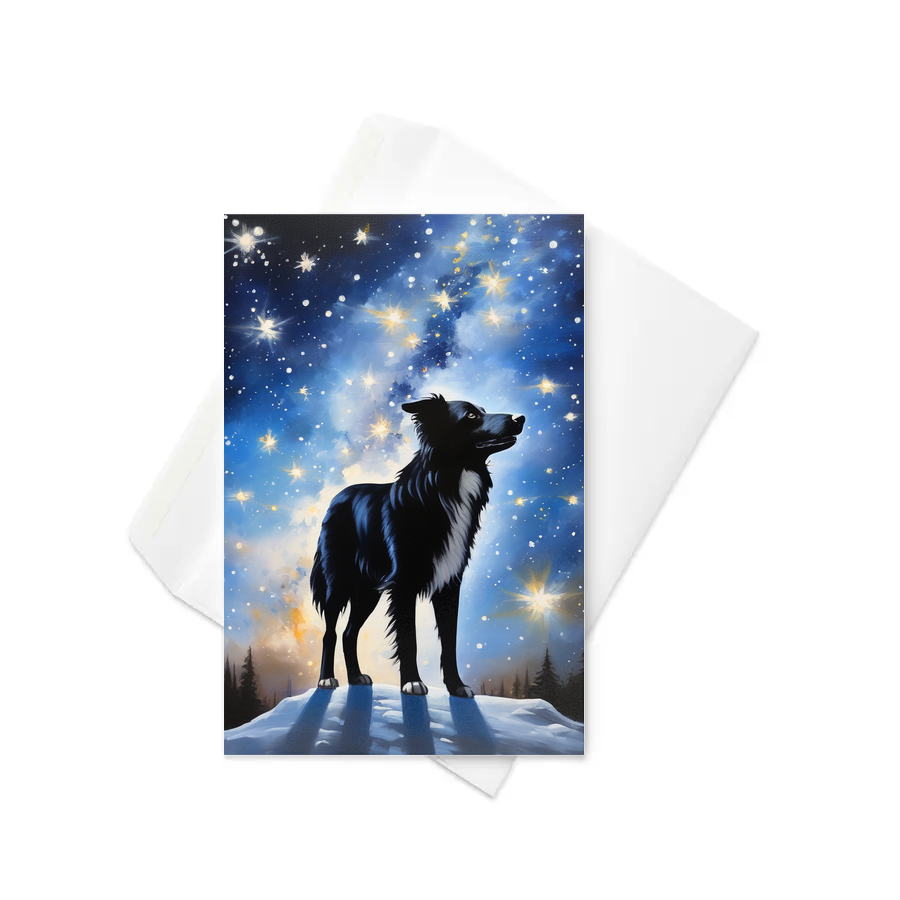 PugMug Custom Border Collie Greeting Card