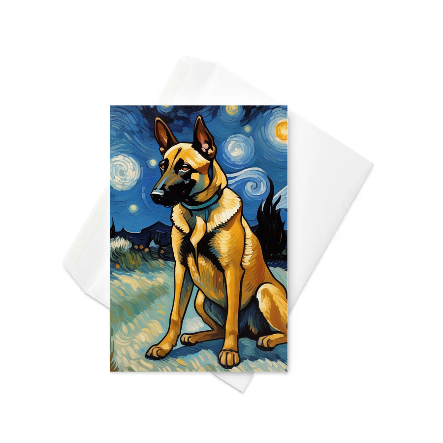 PugMug Custom Belgian Malinois Greeting Card