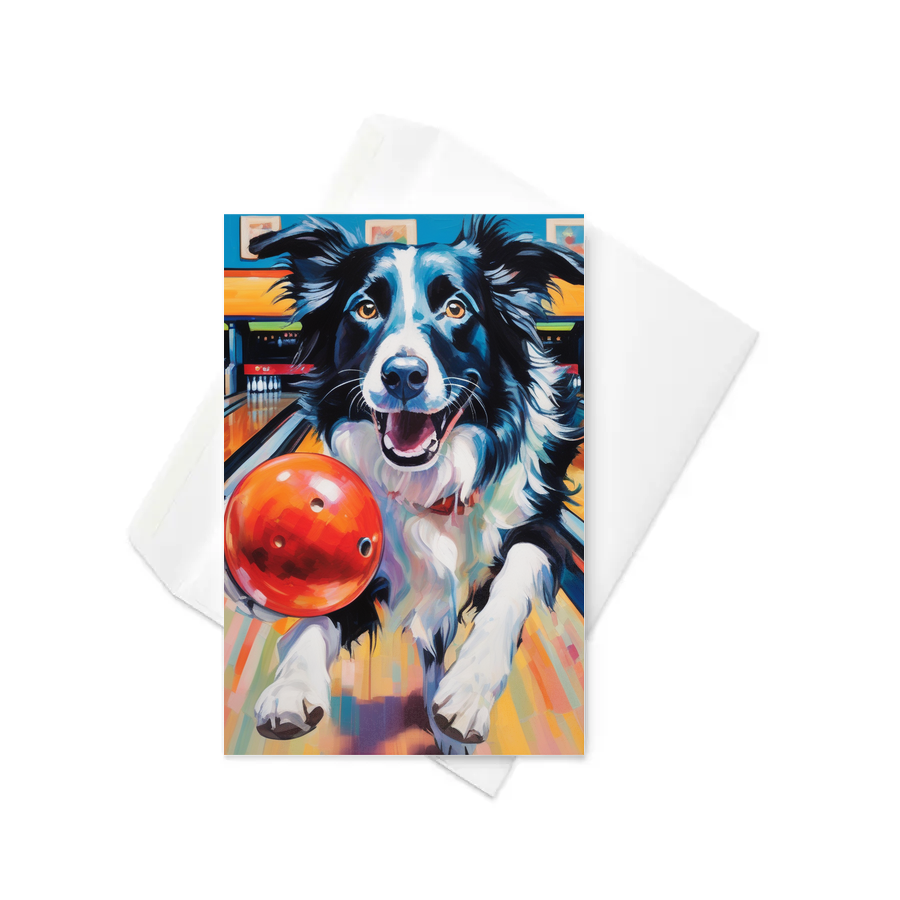 PugMug Custom Border Collie Greeting Card