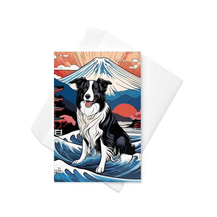 PugMug Custom Border Collie Greeting Card