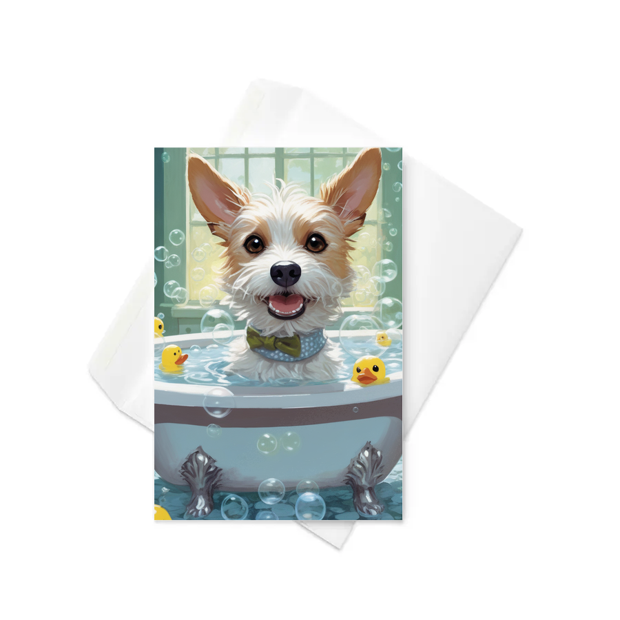 PugMug Custom Luna Greeting Card