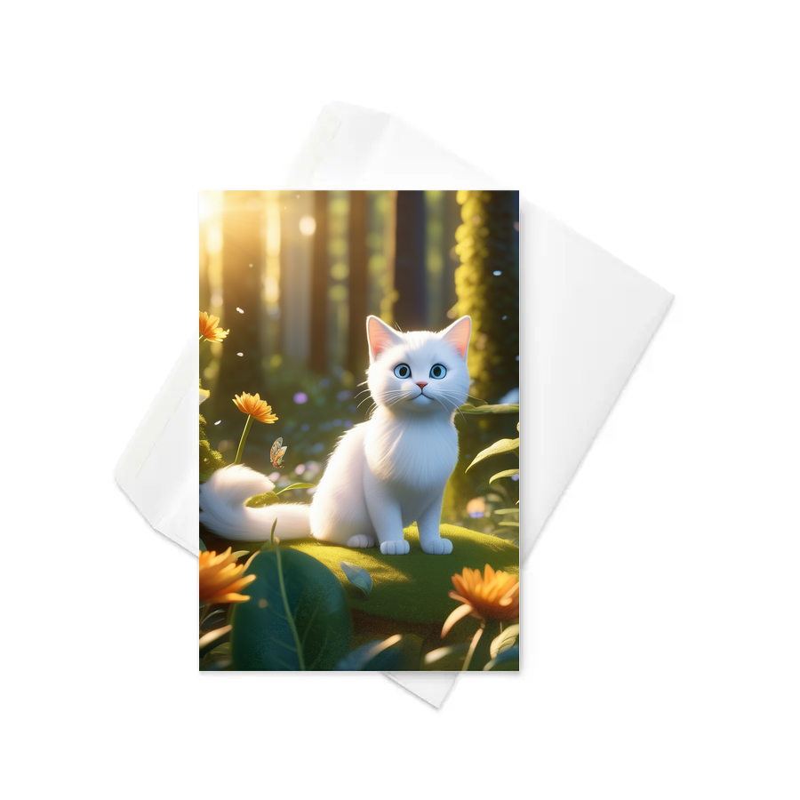 PugMug Custom White Exotic Cat Greeting Card