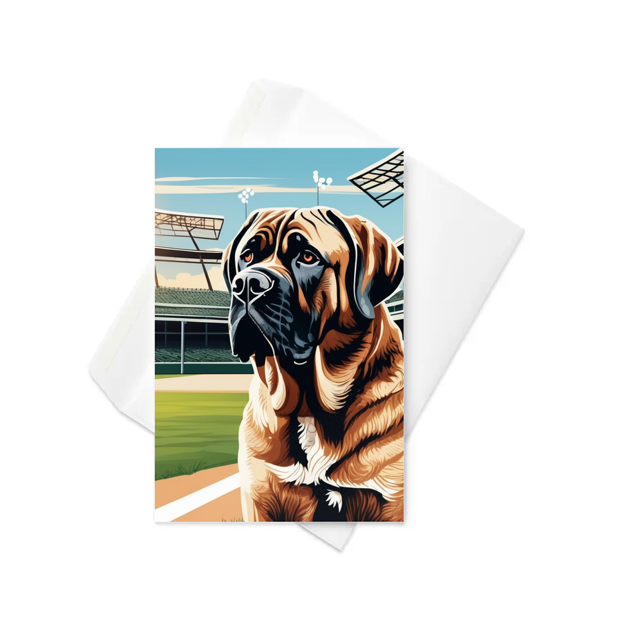 PugMug Custom Mastiff Greeting Card