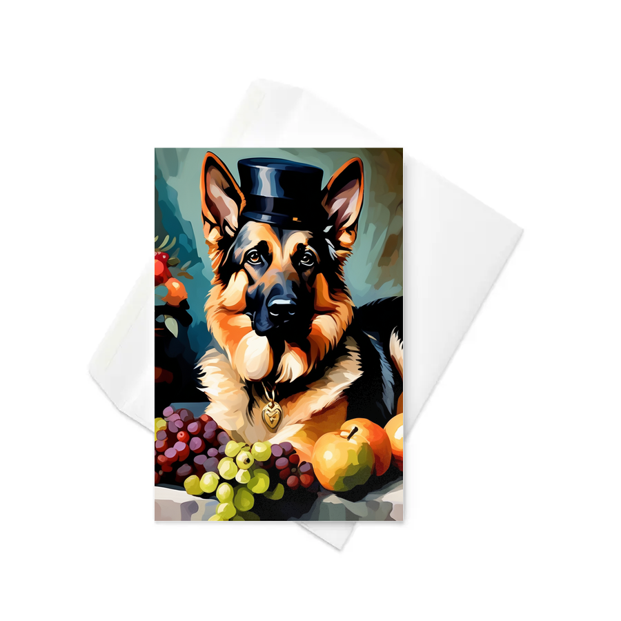 PugMug Custom German Shepherd Dog Greeting Card