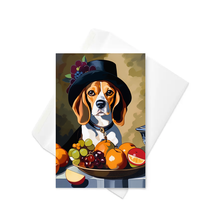 PugMug Custom Beagle Greeting Card