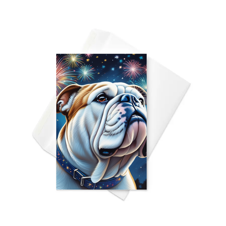 PugMug Custom Bulldog Greeting Card