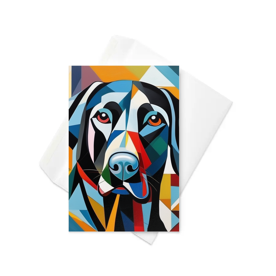 PugMug Custom Black Labrador Retriever Greeting Card