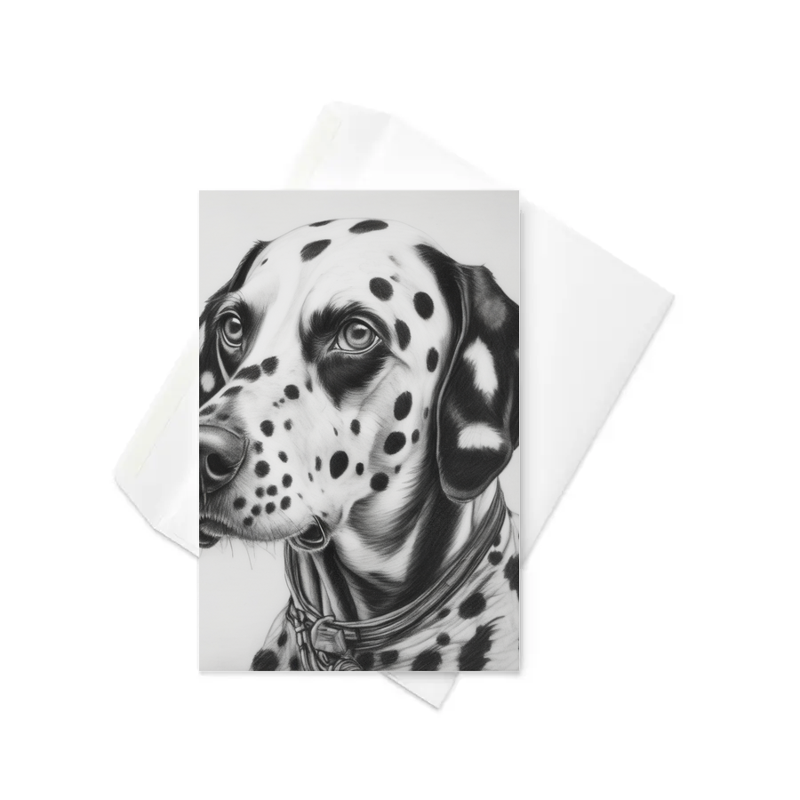 PugMug Custom Dalmatian Greeting Card