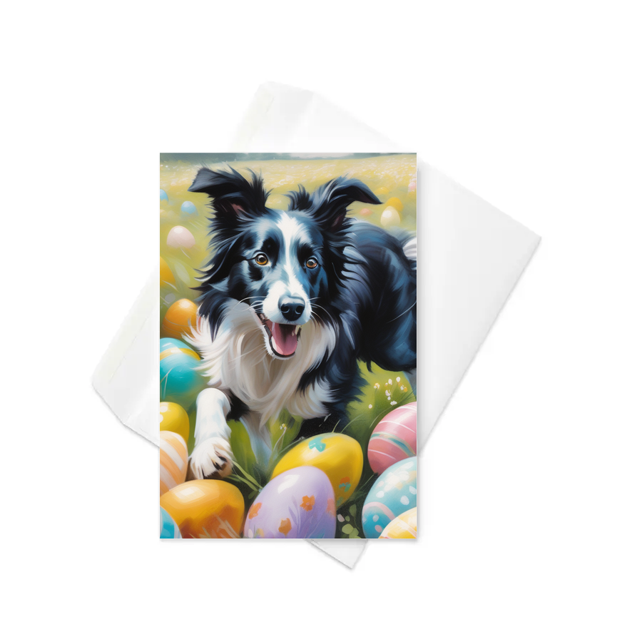 PugMug Custom Border Collie Greeting Card