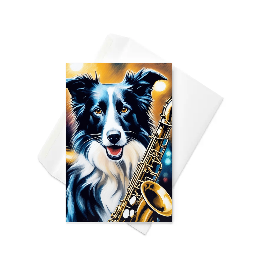 PugMug Custom Border Collie Greeting Card