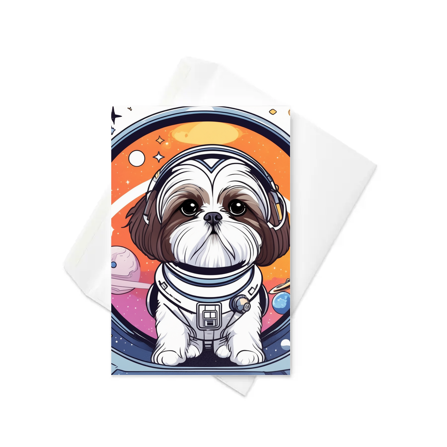 PugMug Custom Shih Tzu Greeting Card