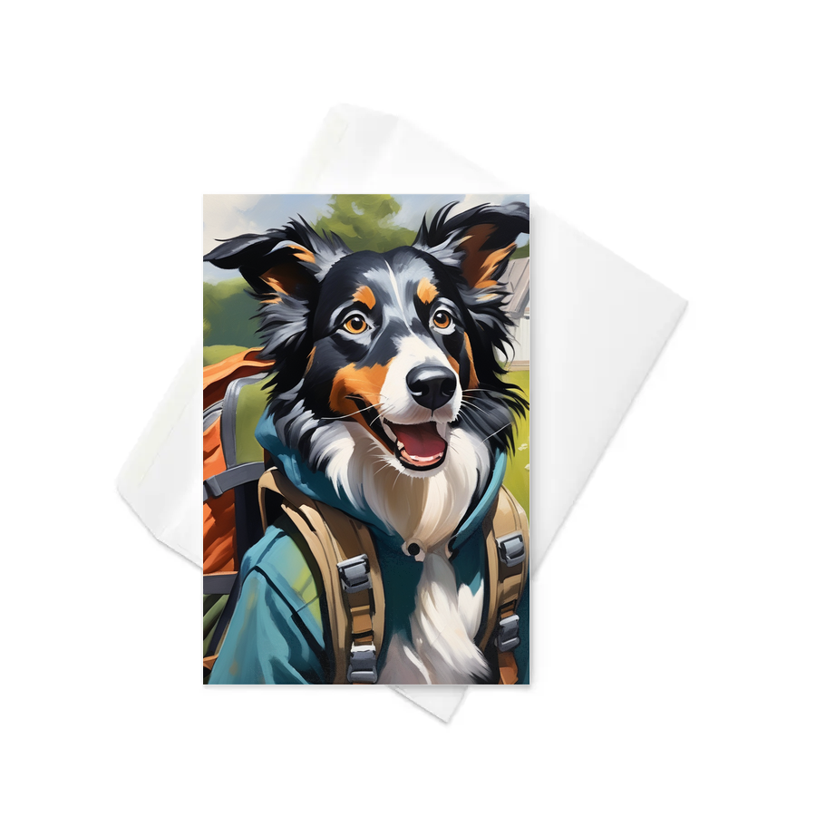 PugMug Custom Border Collie Greeting Card