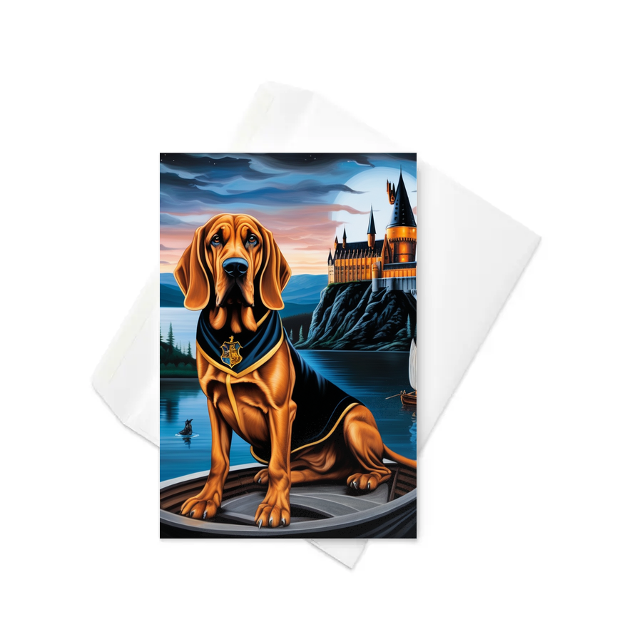 PugMug Custom Bloodhound Greeting Card