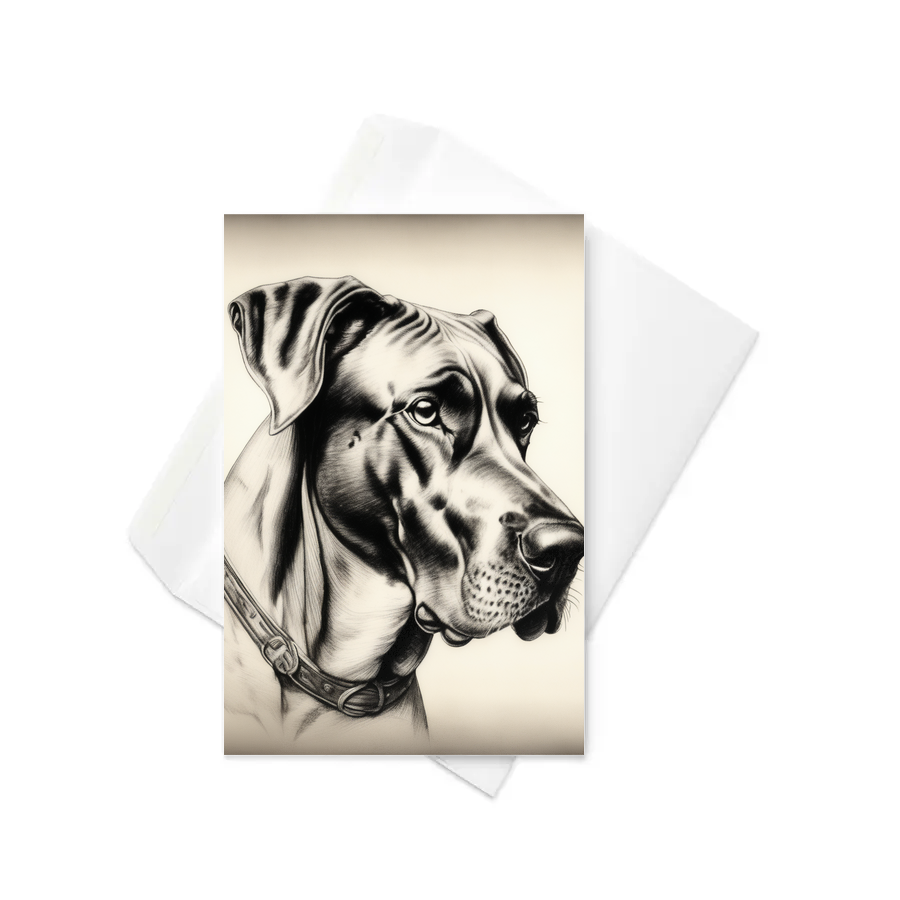 PugMug Custom Great Dane Greeting Card