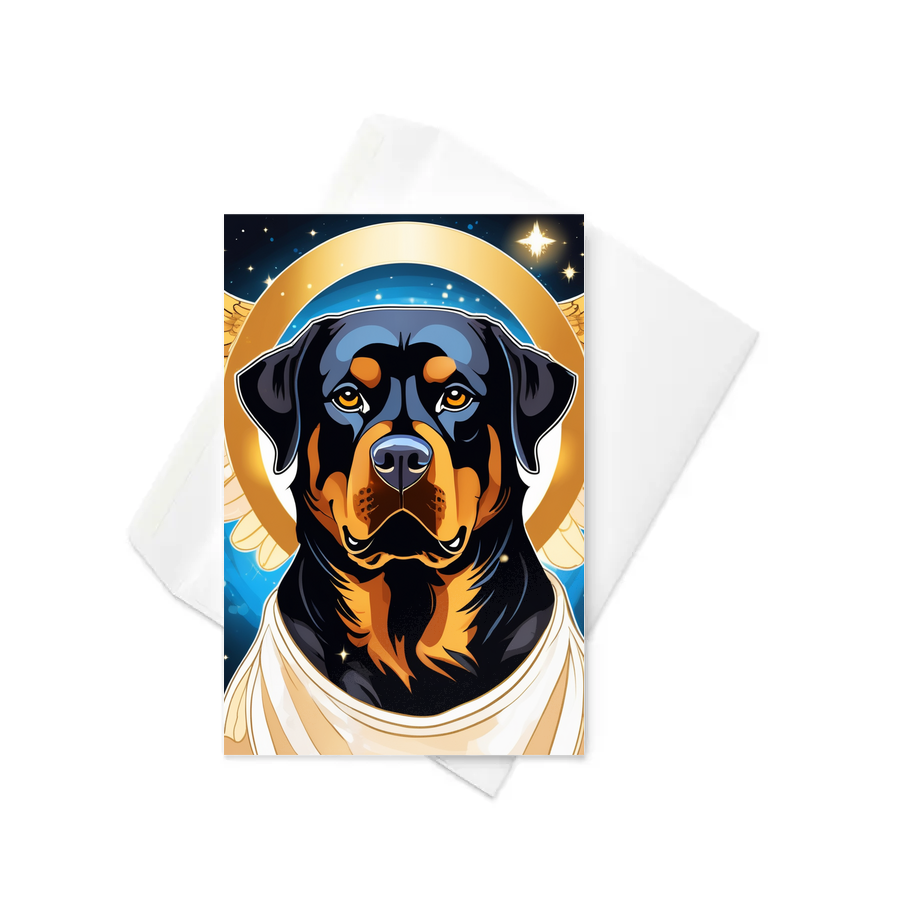 PugMug Custom Rottweiler Greeting Card