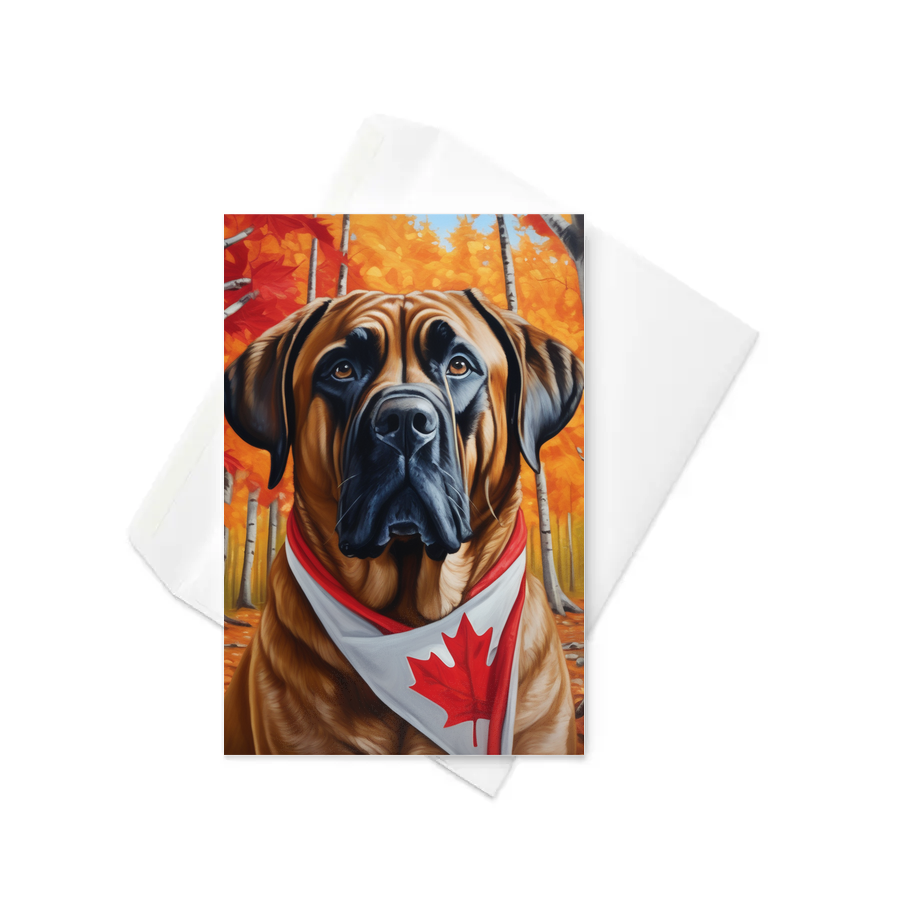 PugMug Custom Mastiff Greeting Card