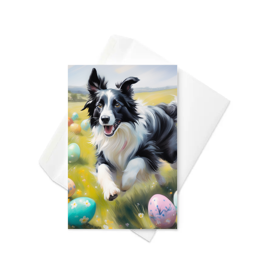 PugMug Custom Border Collie Greeting Card