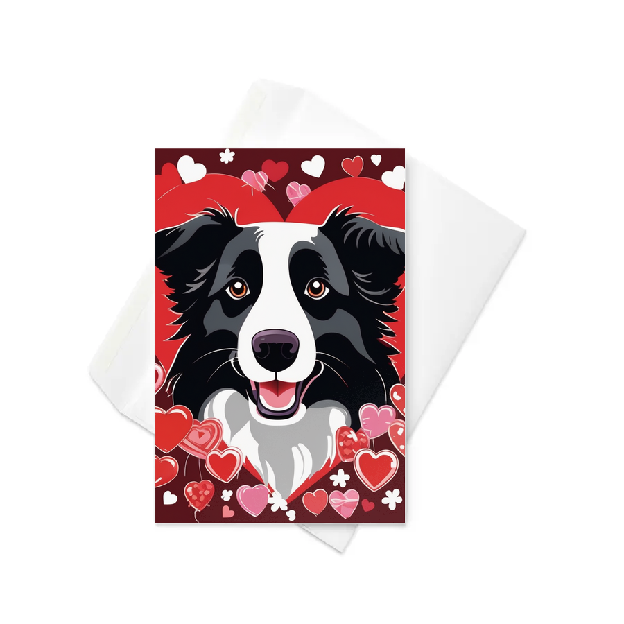 PugMug Custom Border Collie Greeting Card