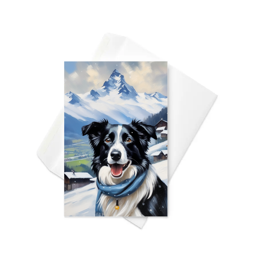 PugMug Custom Border Collie Greeting Card