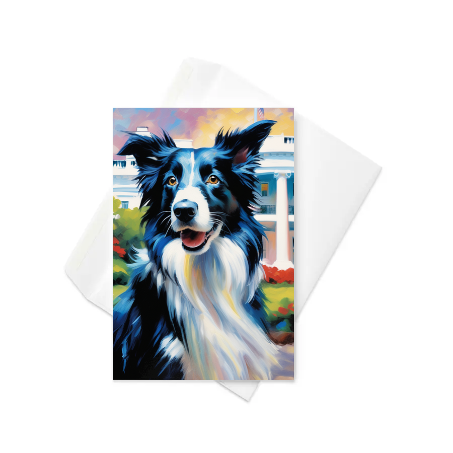 PugMug Custom Border Collie Greeting Card