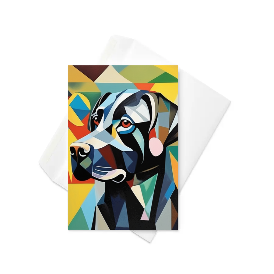 PugMug Custom Black Labrador Retriever Greeting Card