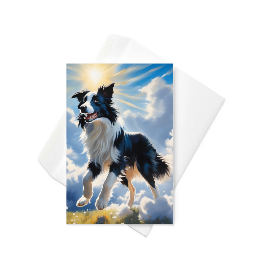 PugMug Custom Border Collie Greeting Card