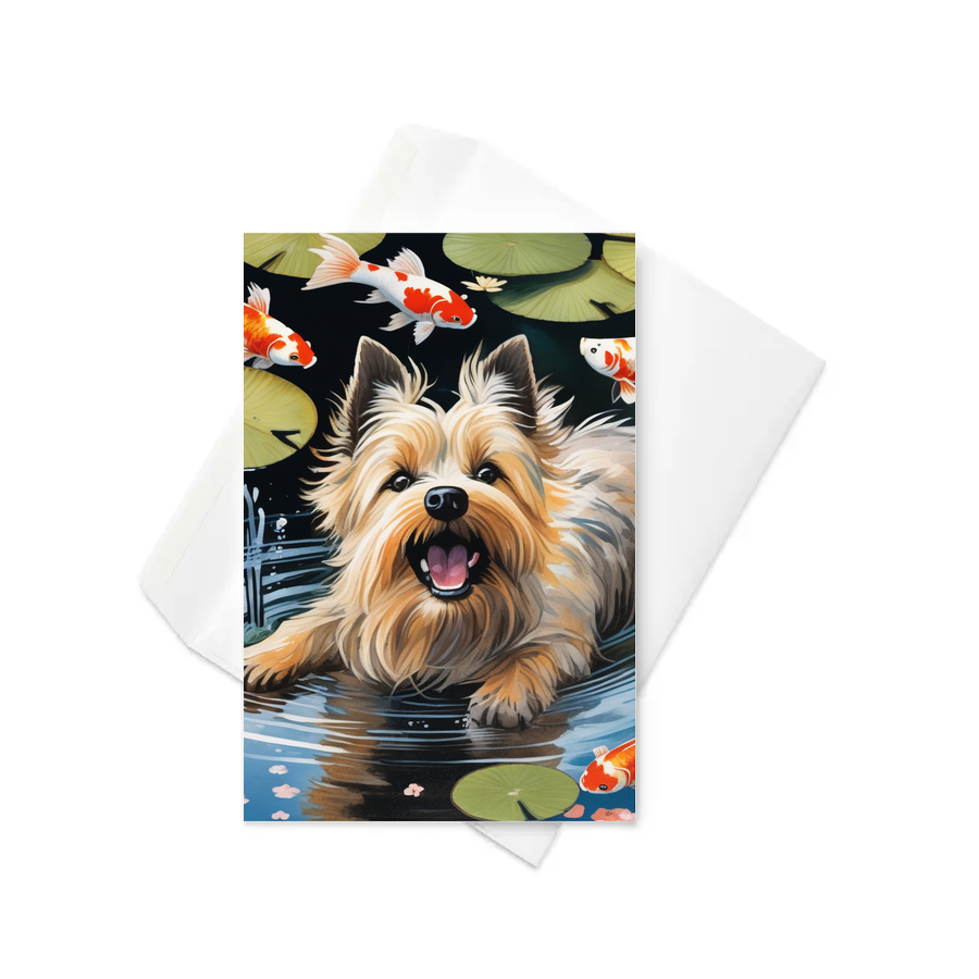 PugMug Custom Cairn Terrier Greeting Card