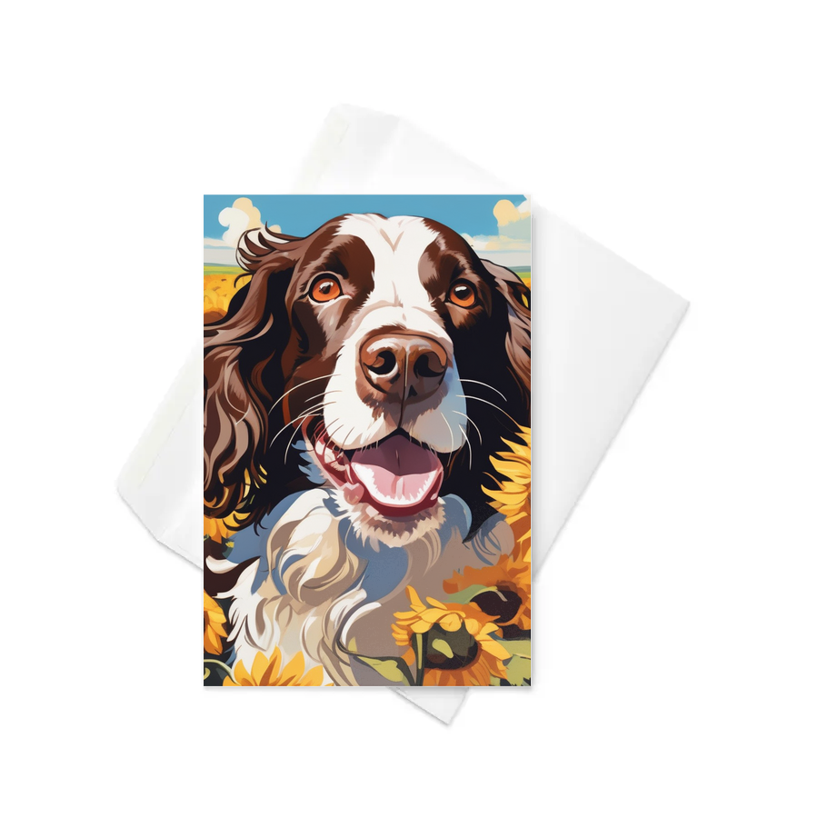 PugMug Custom English Springer Spaniel Greeting Card