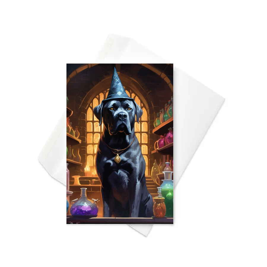 PugMug Custom Cane Corso Greeting Card