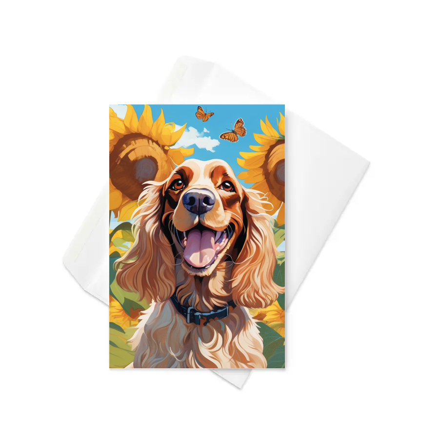 PugMug Custom English Cocker Spaniel Greeting Card