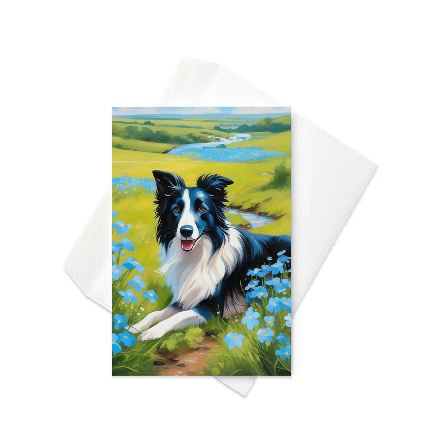 PugMug Custom Border Collie Greeting Card