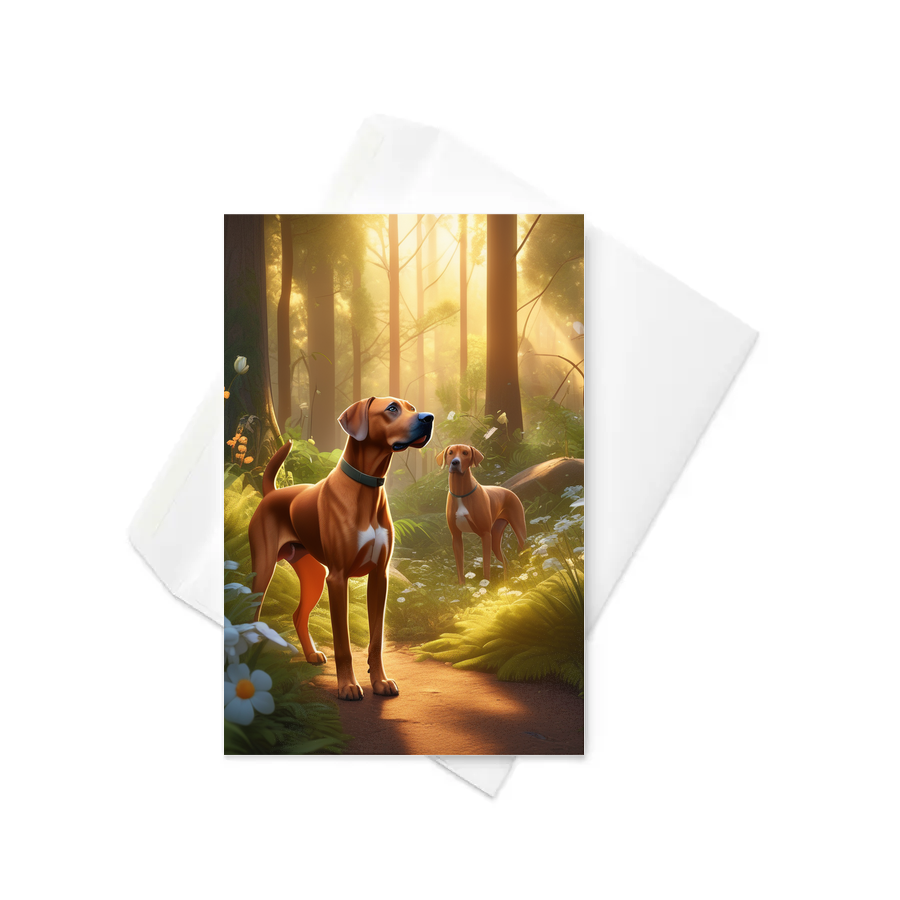 PugMug Custom Rhodesian Ridgeback Greeting Card