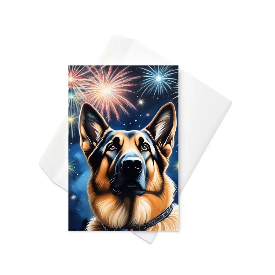 PugMug Custom German Shepherd Dog Greeting Card