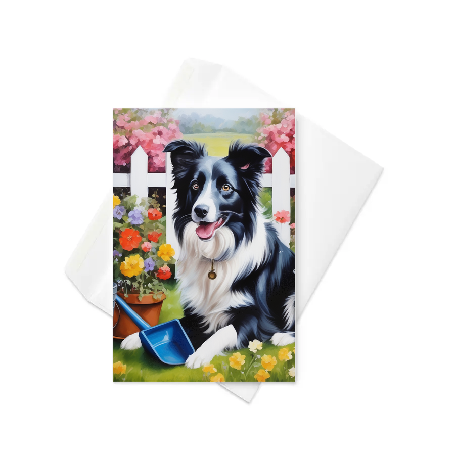 PugMug Custom Border Collie Greeting Card