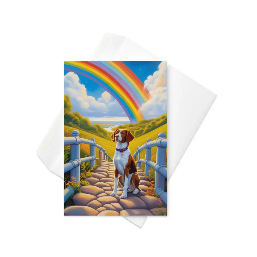 PugMug Custom Brittany Dog Greeting Card