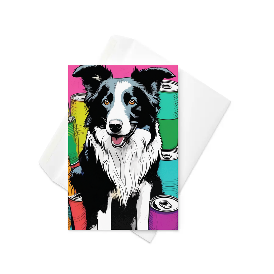 PugMug Custom Border Collie Greeting Card