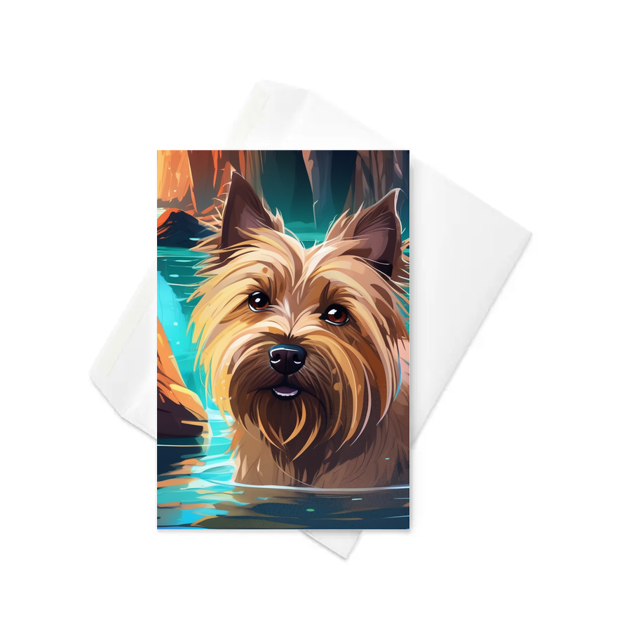 PugMug Custom Cairn Terrier Greeting Card