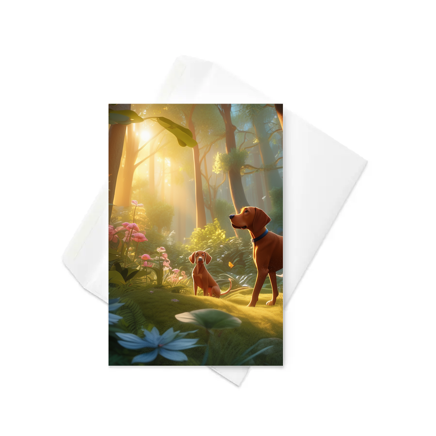 PugMug Custom Vizsla Greeting Card