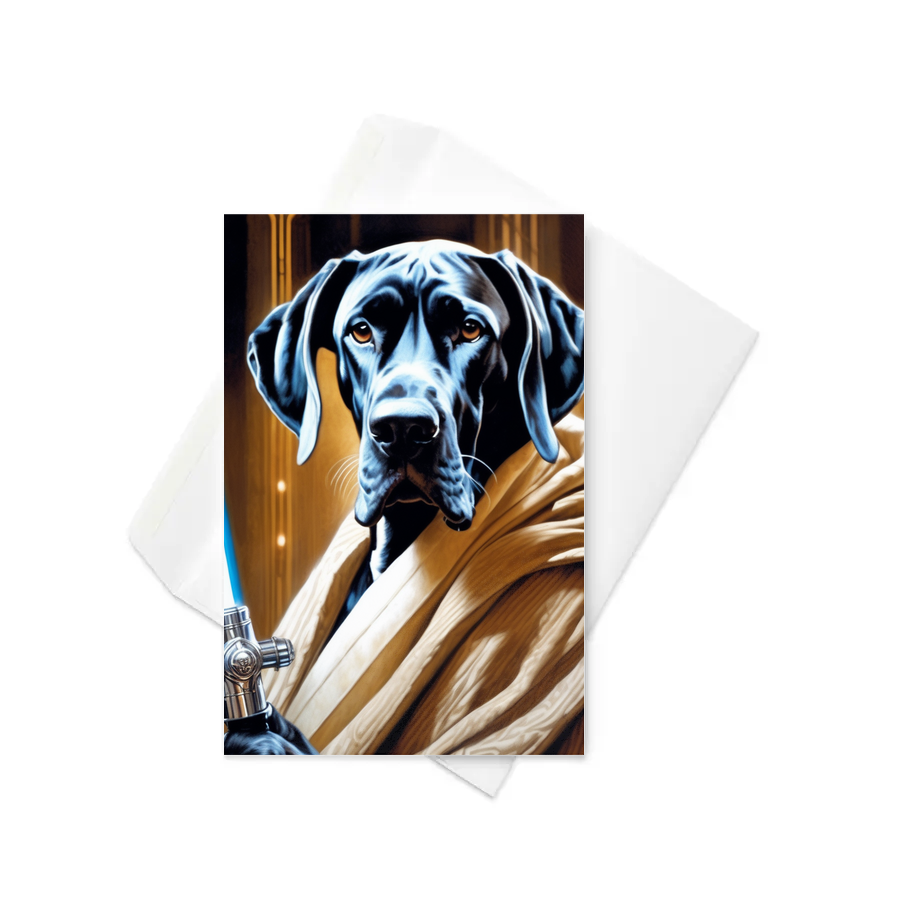 PugMug Custom Great Dane Greeting Card