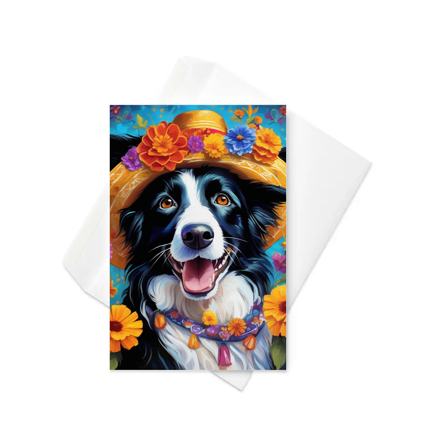 PugMug Custom Border Collie Greeting Card