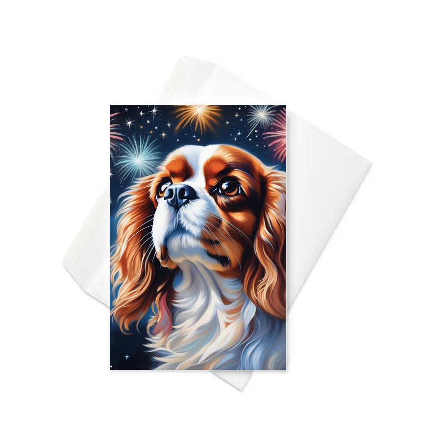 PugMug Custom Cavalier King Charles Spaniel Greeting Card
