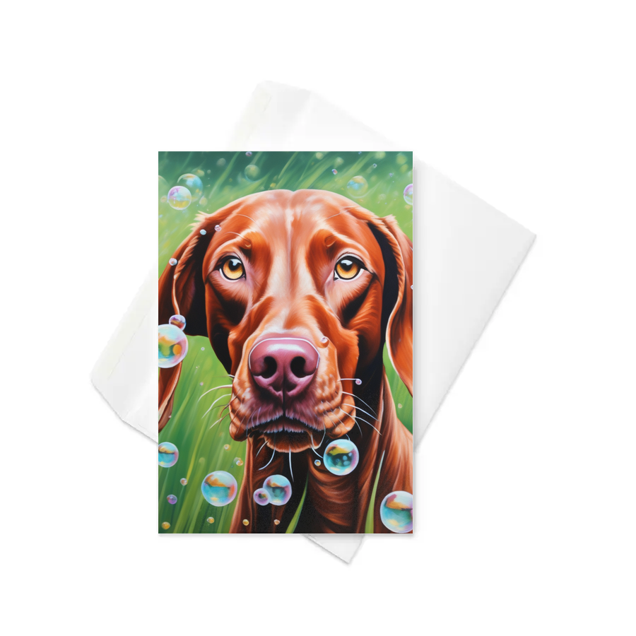 PugMug Custom Vizsla Greeting Card