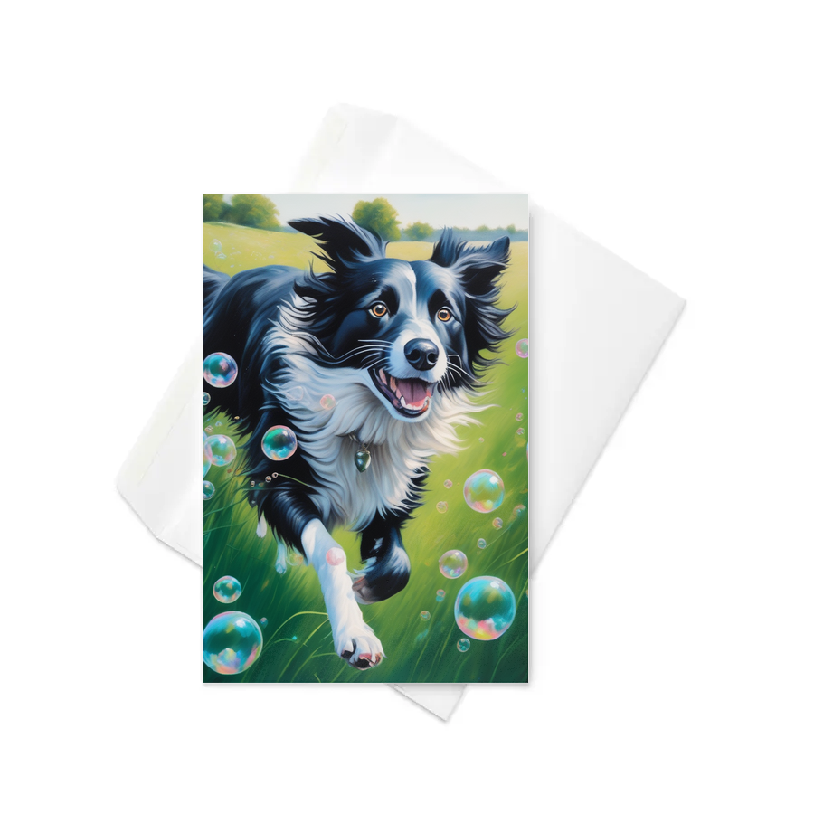 PugMug Custom Border Collie Greeting Card